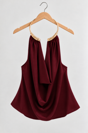 blusa con collar