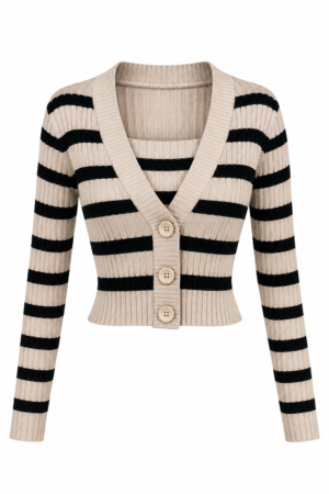 sueter tejido con top